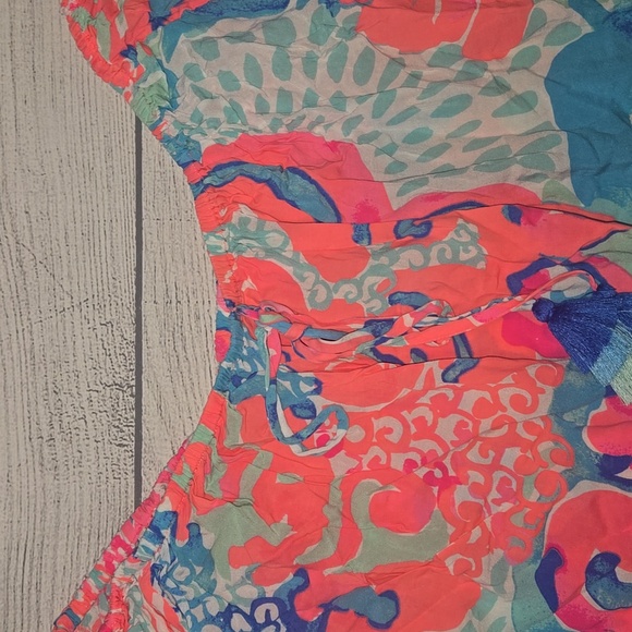 Lilly Pulitzer Sain Top Coral Reef I'm So Jelly Size S - Picture 3 of 9